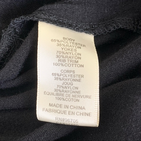 Rebecca Taylor Black Crewneck Lace Yoke 3/4 Sleeve - Picture 7 of 9